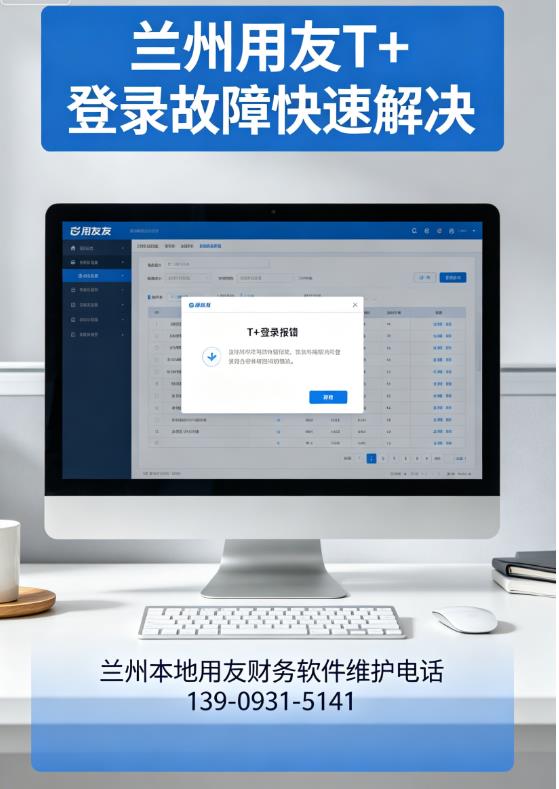 兰州用友 T +财务软件 登录故障快速解决13909315141