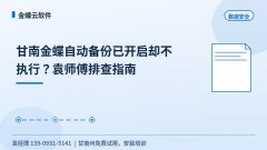 甘南金蝶自动备份已开启却不执行