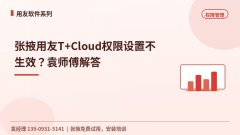 张掖用友T+Cloud权限设置不生效