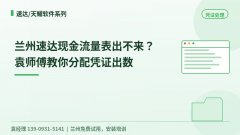 兰州速达现金流量表出不来