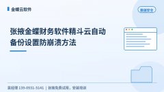 张掖金蝶精斗云自动备份怎么设置防崩溃